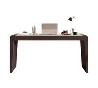 YANG11FAN Estación de Trabajo PC Escritorio Minimalista Moderno for Oficina en casa con cajones y Bolsillo Lateral, Lujoso Escritorio for computadora portátil con losa de Roca y Mesa de Carga.(XL)