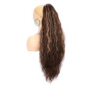 YANG11FAN Extensión de Cola de Caballo Ondulada y rizada de 76 cm de Largo, Fibra sintética, con cordón Ajustable, for Mujer(10BH26)