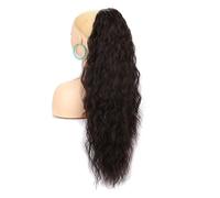 YANG11FAN Extensión de Cola de Caballo Ondulada y rizada de 76 cm de Largo, Fibra sintética, con cordón Ajustable, for Mujer(6)