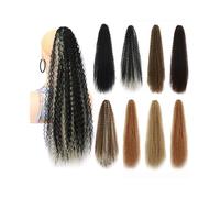 YANG11FAN Extensión de Cola de Caballo sintética rizada y esponjosa de 24 Pulgadas de Largo con Clip.(8M27)