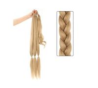 YANG11FAN Extensión de Cola de Caballo Trenzada de 81 cm con Lazo for el Cabello, extensión de Cabello sintético Yaki Liso, extensión de Cabello Envolvente DIY(27-613)