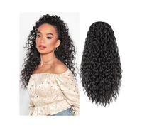 YANG11FAN Extensiones de Cola de Caballo con cordón de 30 Pulgadas for Mujer, largas, rizadas y esponjosas, postizos sintéticos for Uso Diario.(4)