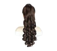 YANG11FAN Extensiones de coleta con clip de garra de 50,8 cm, rizado, ondulado, sintético, para coletas (6A)