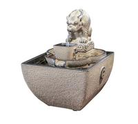 YANG11FAN Fuente de Interior Fuente de relajación de sobremesa de Estilo Chino con Fuente de Agua Corriente for decoración de recepción de Oficina. Decoración Zen