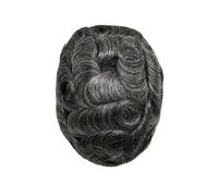 YANG11FAN Hår för män Peluca de Cabello Humano Remy de 0,03 mm for Hombre, prótesis capilar, Cabello Humano Natural, prótesis capilar Masculina Toupé för män(1B50#)