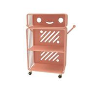 YANG11FAN Instalación Estante for Libros con imágenes, estantería for Lectura, Estante for Almacenamiento de, Hierro Multicapa for el hogar, Creativo, extraíble(Pink,L)