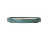 YANG11FAN Versátil Inicio Platillo for Plantas Bandejas de Goteo cerámica Redondas 4,9 Pulgadas(Green)