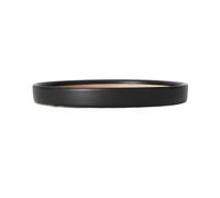 YANG11FAN Versátil Inicio Platillo for Plantas Bandejas de Goteo cerámica Redondas 4,9 Pulgadas(Negro)