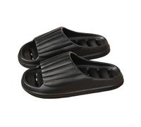 YANG11FAN Zapatillas de ducha Bathroom Shoes with Drainage Holes, Comfort Non-Slip House Shower Slippers Summer Lightweight Quick-Dry Pool Slides Fáciles de limpiar(Negro,Alpha XXX-Large)