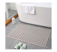 YANGAFJDUA PVC Alfombra Antideslizante Ducha Cuadrada, Duradero Antideslizante Alfombra Ducha con Ventosa y Orificios de Drenaje, Suave Alfombrilla Ducha Grande para Ducha de Baño,C,40x100cm/16x39in