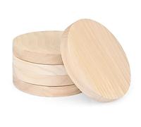 Yangbaga 15cm Discos De Madera Sin Acabado,Grosor Madera Rodajas Natural en Circulo Madera para Manualidades Pintura, Navidad, y Placa para Puerta 5 Piezas