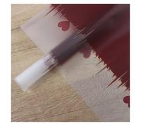 YANGC 20 hojas de papel for envolver flores con latido del corazón, ramo de flores, papel de embalaje de floristería doble for bodas, fiestas de cumpleaños, manualidades DIY(Wine Red)