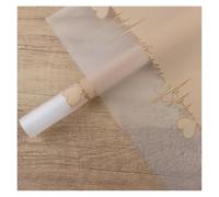 YANGC 20 hojas de papel for envolver flores con latido del corazón, ramo de flores, papel de embalaje de floristería doble for bodas, fiestas de cumpleaños, manualidades DIY(Brown)