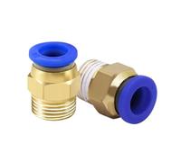 YANGC 5 uds 4/6/8/10/12mm conector de conector neumático PC rosca macho 1/8 1/4 3/8 1/2 accesorios for mangueras(PC12mm-1I8)