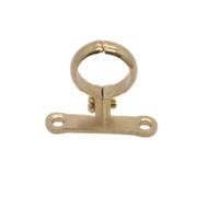 YANGC Abrazadera de latón pulido for tubo de 15, 22, 28, 35, 42 y 54 mm de diámetro exterior, soporte de clip, colgador fijo for plomería y agua con base.(Fit 42mm OD Tube)