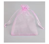 YANGC Bolsas de Organza de 100 Uds., 5x 7/7x 9/9x1 2/10x1 5/13x18cm, bolsa de regalo for joyería, regalos de boda, decoración, embalaje dibujable, bolsas dulces(Light purple 24,10X15CM_OTHER)