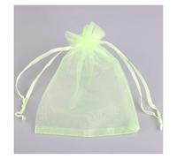 YANGC Bolsas de Organza de 100 Uds., 5x 7/7x 9/9x1 2/10x1 5/13x18cm, bolsa de regalo for joyería, regalos de boda, decoración, embalaje dibujable, bolsas dulces(Light green 11,5X7CM_OTHER)