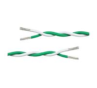 YANGC Cable de par trenzado AFS200 FEP de 1-50m, 26/24/22/20/18/17/15/13AWG, línea de conexión de señal electrónica DIY, Cable PTFE de alta temperatura(White Green,2 meters,26AWG (Sq 0.12mm))