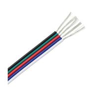 YANGC Cable eléctrico de 1~50m, 2/3/4/5/6 Pins18/20/22AWG, conector de cables eléctricos for tira de luz LED WS2812B RGB RGBW 5050(5pin,30 METERS_18AWG)