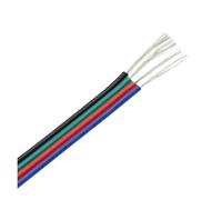 YANGC Cable eléctrico de 1~50m, 2/3/4/5/6 Pins18/20/22AWG, conector de cables eléctricos for tira de luz LED WS2812B RGB RGBW 5050(4pin,5 METERS_22AWG)