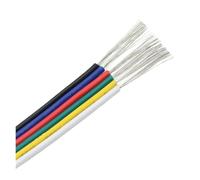 YANGC Cable eléctrico de 1~50m, 2/3/4/5/6 Pins18/20/22AWG, conector de cables eléctricos for tira de luz LED WS2812B RGB RGBW 5050(6pin,30 METERS_20AWG)