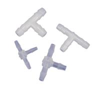 YANGC Conector en T igual de plástico PE/PP de 4mm ~ 12mm, manguera de bomba de aire for tanque de acuario, juntas de Pagoda, accesorios de tubería de agua for riego de jardín(OD 12mm,Pack of 5Pcs)
