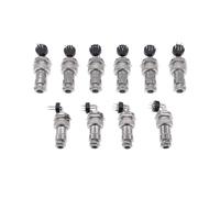 YANGC Conjunto de Tipo de Soldadura de Conector Hembra de PCB de ángulo Recto de 90°, GX16, 2-10 Pines