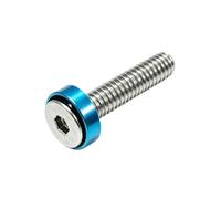 YANGC Kit de pernos de tornillo de aluminio M6, espaciador de arandela colorida