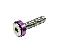 YANGC Kit de pernos de tornillo de aluminio M6, espaciador de arandela colorida