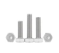 YANGC M4 M5 M6 M8 M10 ~ M20 304 tornillo hueco hexagonal exterior de acero inoxidable perno hueco máquina de máscara tornillo de agujero pasante(30mm,M10(1pcs))