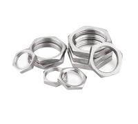 YANGC M8 M10 M11 M12 M14 M16 M18 M19 M20 M22 M24 M25 M26 M27 M28 M30 M32 304 tuerca de bloqueo hexagonal de acero inoxidable conector de instalación de tuberías(M28x1.5)