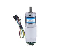 YANGC Motor eléctrico 36GP-555 DC 12V 24V con codificador de engranaje reductor, Motor de engranaje planetario de alto par(8mm shaft,37rpm,12V)