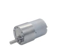 YANGC Motor reductor de engranajes JGB37-3530 de CC, 12 V/24 V, pequeño motor regulador de velocidad, baja velocidad, par alto, 7-1600 RPM(Single Motor,12RPM,24V)