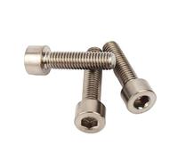 YANGC Tornillo de cabeza hueca hexagonal de titanio puro GR2 DIN912(M4X10 10PCS)