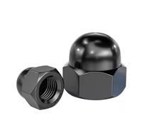 YANGC Tuercas ciegas de Bellota de Acero Inoxidable 304, Color Negro, M3 M4 M5 M6 M8 M10 M12 M14 M16 M18 M20, Tuercas ciegas Decorativas(M18 2pcs)