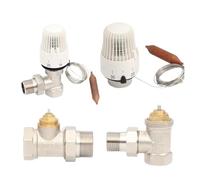 YANGC Válvula termostática bidireccional de latón for radiador, tamaño de rosca M30x1.5mm for válvula controladora de temperatura del sistema de calefacción(Actuator(No Valve))