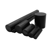 YANGC Varillas de nailon puro PA6, barra resistente al desgaste, varilla de plástico sólido de nailon negro, espaciador de palanquilla, varios tamaños, 5mm ~ 300mm(Length 250mm,45mm 10pcs)