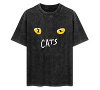 YANGDUJUN Cats Broadway Musical Show Mens T-Shirt Casual Cotton Unisex Black Tees Tops XXL