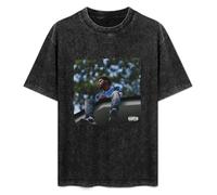 YANGDUJUN J.Cole Mens T-Shirt Casual Cotton Unisex Black Tees Tops XXL