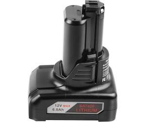 Yangers 12 V 6 A Reemplazo Batería de Iones de Litio para Herramientas Bosch 12V Sistema, Adecuada para Batería BAT411 BAT412 BAT413 BAT415 BAT420 GBA10.8V