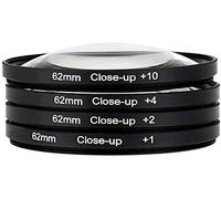 Yangers - Kit de filtros macro para cámara réflex digital (+1, +2, +4, +10) con bolsa de almacenamiento para cámaras réflex digitales y sin espejo Canon, Nikon, Sony, Pentax