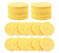 Yangfei 60pcs Esponja Facial Esponjas Desmaquillantes Reutilizables, Esponja de Cara Almohadillas Desmaquillantes para Limpieza Facial, Mascarilla Exfoliante, Desmaquillante (5.1cm)