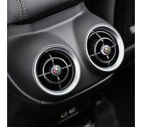 YANGFEIYA 4 Piezas Car Logo Stickers para Alfa Romeo Stelvio 2017-2021 2022, Etiqueta Engomada Decorativa del Coche Car Sticker Emblem Badge Autopartes