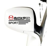 YANGFEIYA Car Logo Stickers para Mazda 3 IV Sedan 2019-2024, Etiqueta Engomada Decorativa del Coche Car Sticker Emblem Badge Autopartes,White