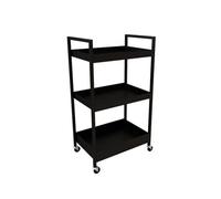 YANGJINGOZ-2025 Carro de Cocina con Ruedas Carro de Almacenamiento, Estante for salón Belleza, for Flores, con Ruedas Arte del Hierro Isla de Cocina móvil(Negro)