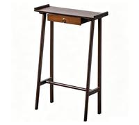YANGLLYJ Consola Madera, Recibidor Estrecho con Cajón y Patas Inclinadas para Pasillo y Sala(Brown,60x20x85cm/24x8x34in)