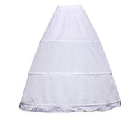 YANGLY Mujer 3 Aros A-Line Enagua Ajustable Cordón Cintura Boda Vestido de Novia