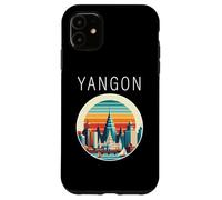 Yangon Myanmar paisaje Art Deco Carcasa para iPhone 11