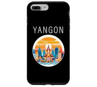 Yangon Myanmar paisaje Art Deco Carcasa para iPhone 7 Plus/8 Plus
