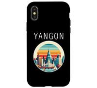Yangon Myanmar paisaje Art Deco Carcasa para iPhone X/XS